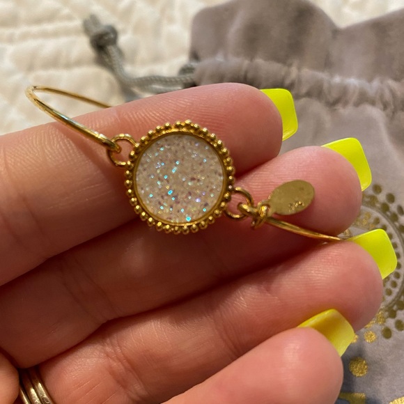 Stia jewelry gold plated .925 ster. druzy bracelet - Picture 3 of 3